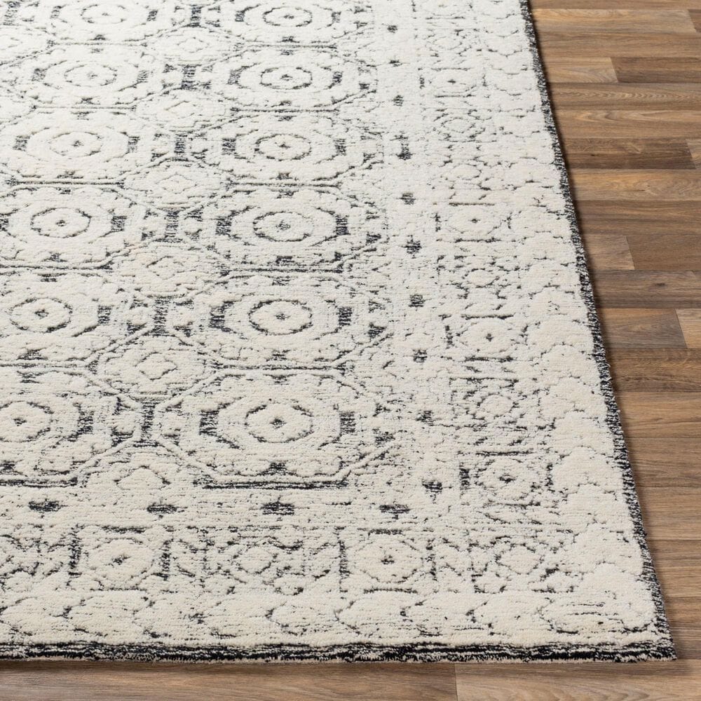Surya Louvre Black, Ivory and Cream 10&#39; x 14&#39; Area Rug, , large