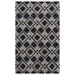 Safavieh Micro-Loop MLP154H 5" x 8" Charcoal and Ivory Area Rug, , large