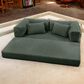 Jaxx Unsofa Stationary Loveseat in Forest Dark Green, , large