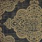 Oriental Weavers Marina 5929K 7"10" Round Black and Tan Area Rug, , large