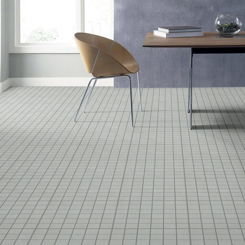 Shaw Tessuto Bianco 12&quot; x 12&quot; Porcelain Mosaic Sheet, , large