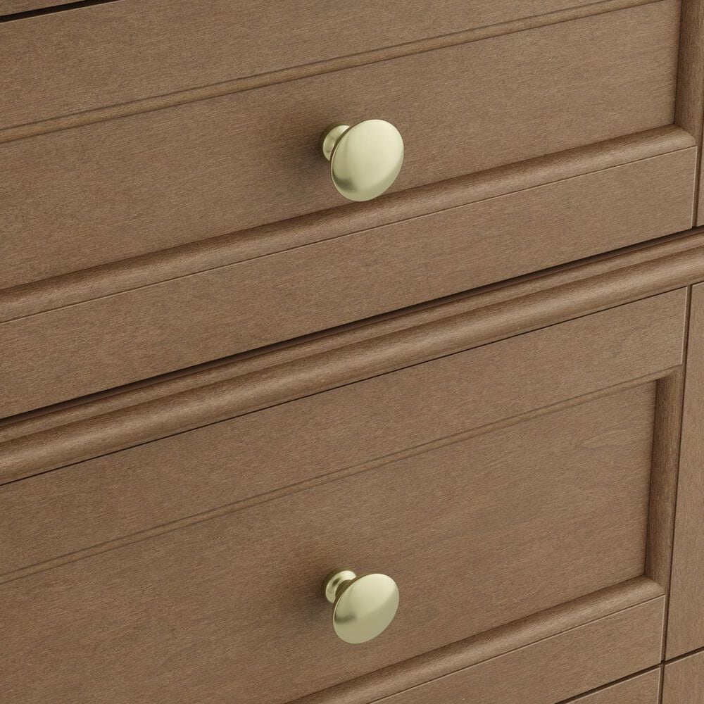 James Martin Brittany 30" Single Bathroom Vanity in Pecan with 3 cm White Zeus Silestone Top and Rectangular Sink, , large