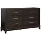 Ashley Neymorton 6-Drawer Dresser and Mirror in Dark Grayish Brown, , large