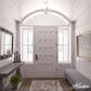Hunter Southcrest 4-Light Semi-Flush Mount in Distressed White, , large