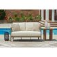 Ashley Serene Bay Patio Square End Table in Dark Brown - Table Only, , large