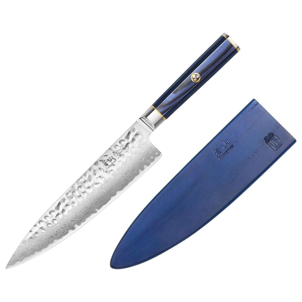 Cangshan Kita 8" Chef"s Knife with Sheath in Blue, Black and Silver, , large
