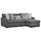 Northwestern Irving Stationary Sofa Chaise in Charcoal, , large