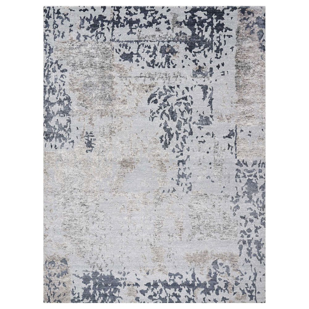 Nourison Silk Shadows 2" x 3" Silver Grey Area Rug, , large
