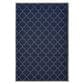 Oriental Weavers Marina 6025P 7"10" x 10"10" Navy and Ivory Area Rug, , large