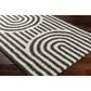 Surya Birmingham 6"7" x 9" Ivory and Black Area Rug, , large