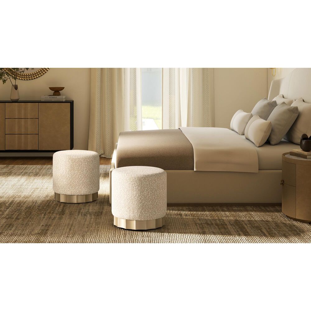 Jennifer Taylor Home Hampton Pouf in Speckled Egg Beige, , large