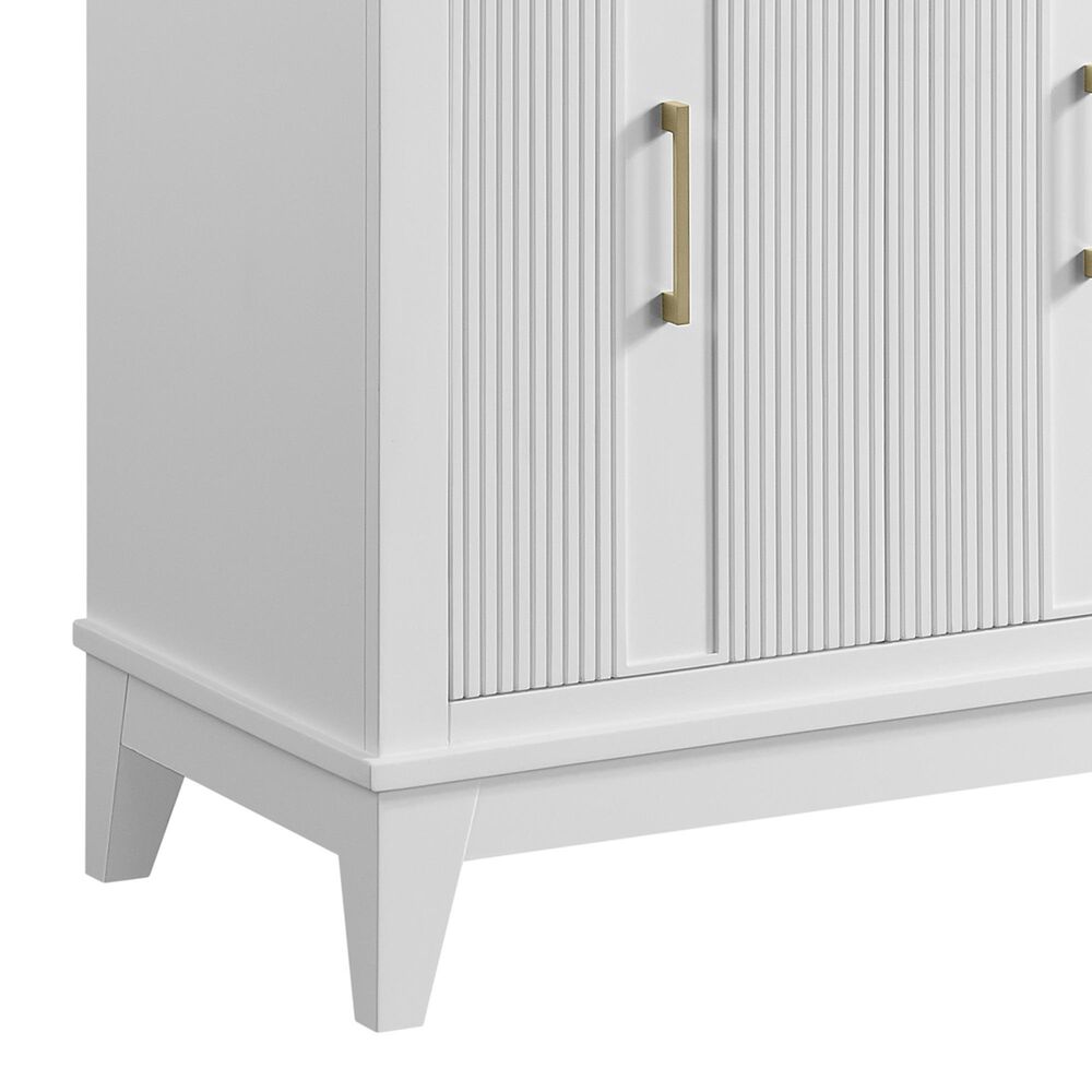 37B Fenwick 30" Single Bathroom Vanity in Bright White with Glossy White Composite Stone Top and Backsplash, , large