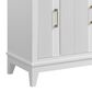 37B Fenwick 30" Single Bathroom Vanity in Bright White with Glossy White Composite Stone Top and Backsplash, , large