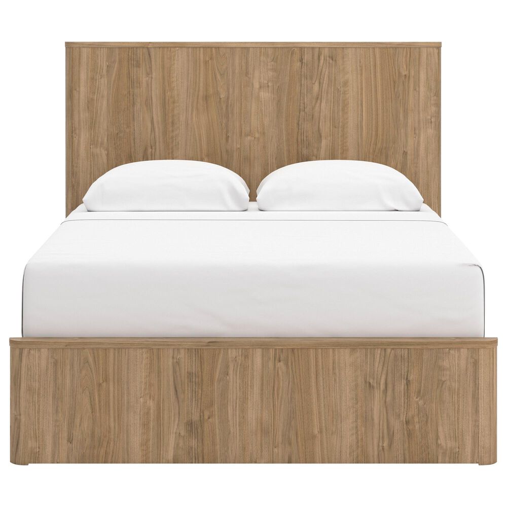 Ashley Gramburg 3 Piece Queen Platform Panel Bedroom Set in Warm Brown, , large