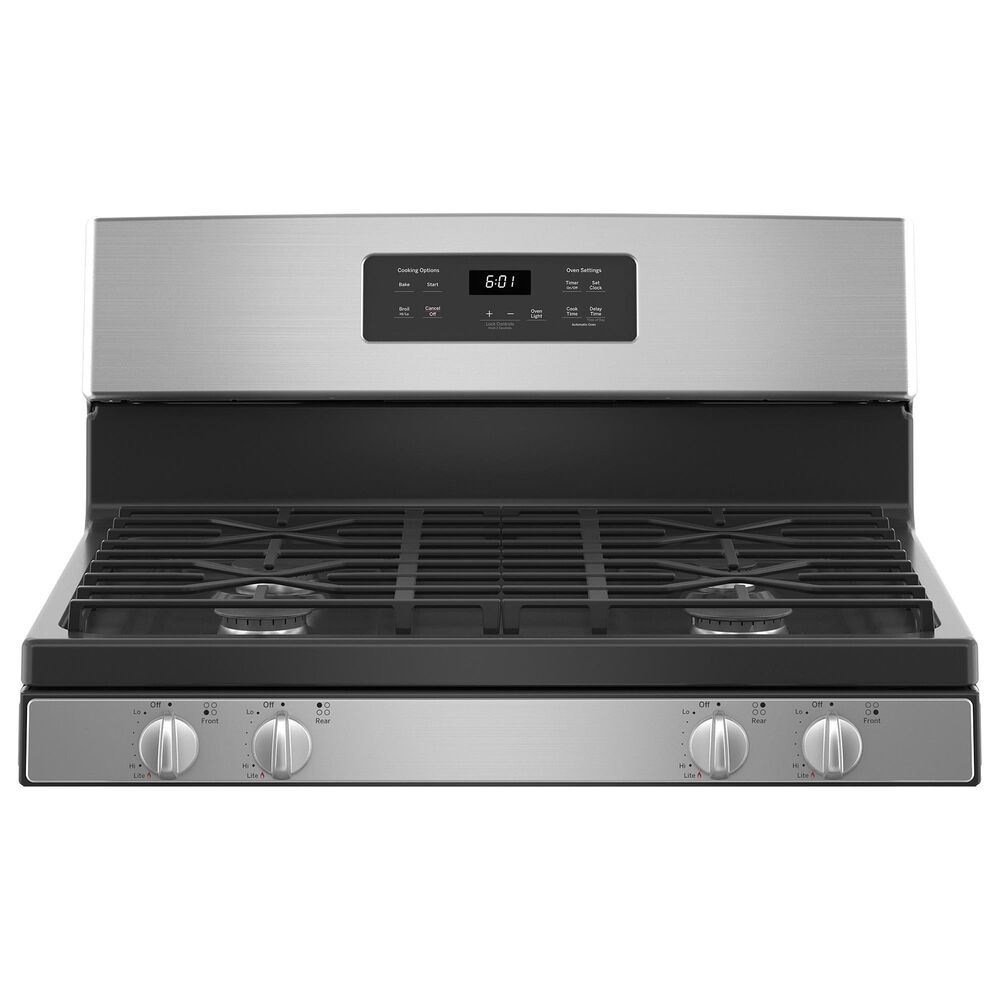 GE Appliances 30&quot; Freestanding Gas Range with Electronic Touch Controls in Stainless Steel, , large