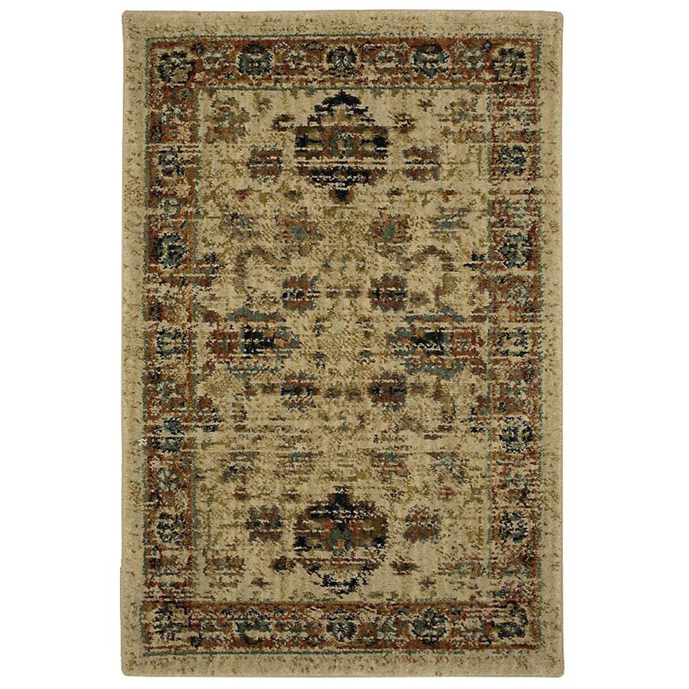 Karastan Spice Market 91199-70033 2" x 3" Koyna Cream Area Rug, , large