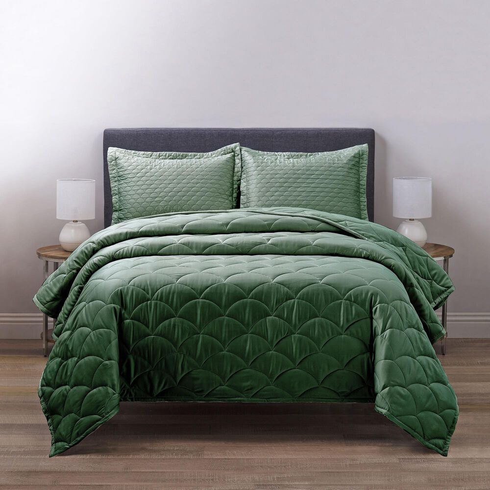 Allied Home Nikki Chu Down-Alternative King Blanket in Dark Ivy, , large