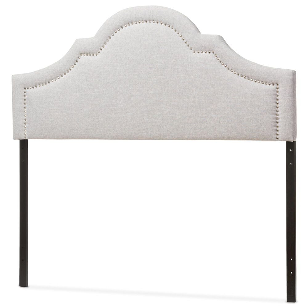 Baxton Studio Rita Queen Panel Headboard in Grayish Beige, , large