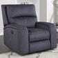 Steve Silver Lovell Power Recliner in Charcoal, , large