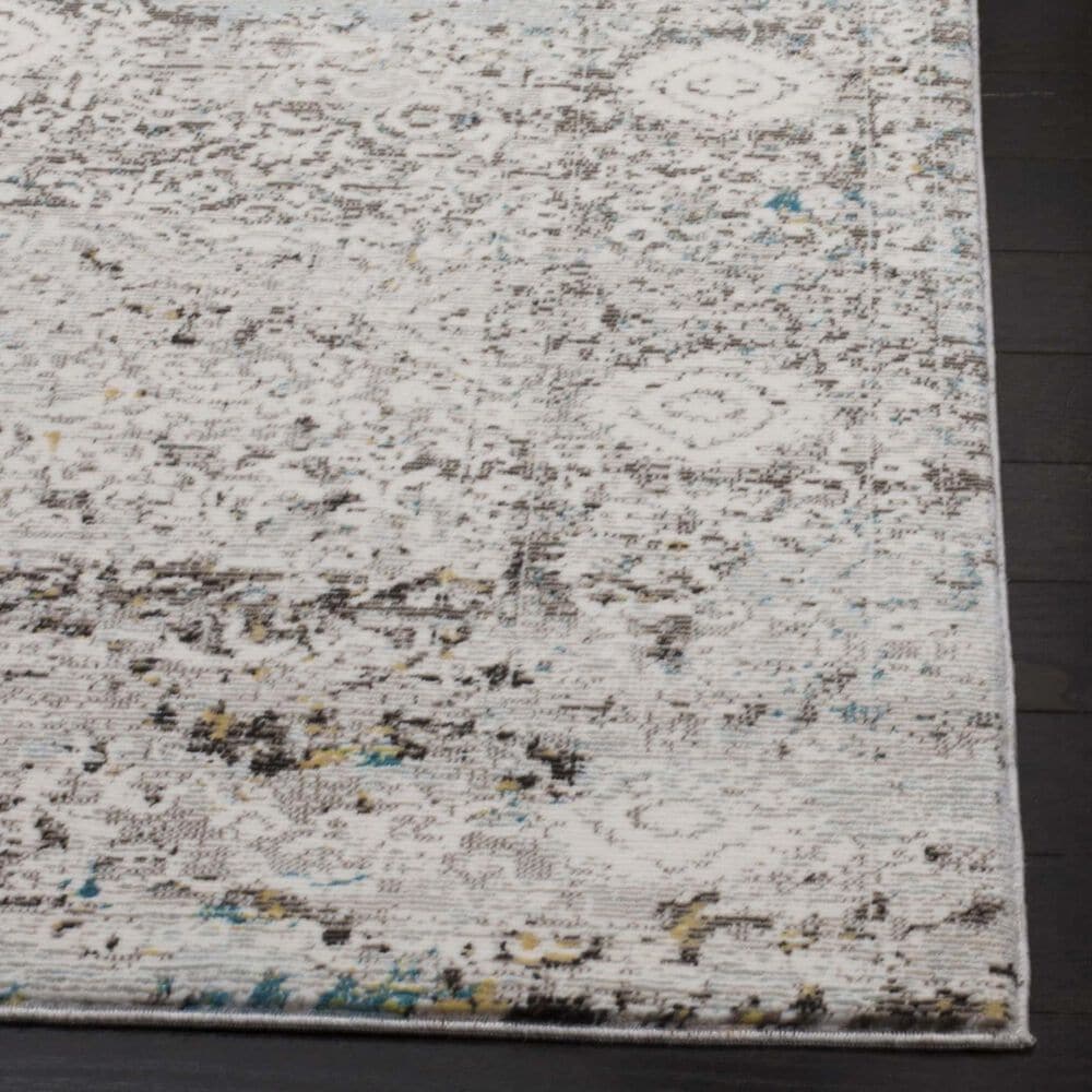Safavieh Aria 2&#39; x 8&#39; Blue and Creme Runner, , large