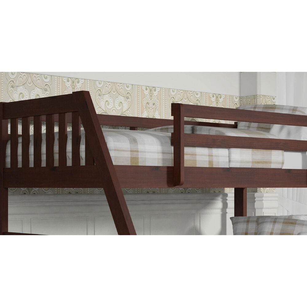 Forest Grove Mission Twin over Full Bunk Bed in Dark Cappuccino, , large