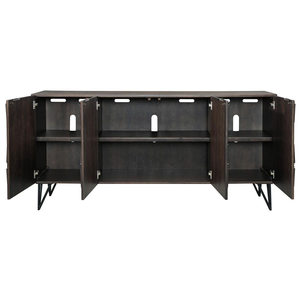 Ashley Chasinfield 72&quot; Large TV Stand in Dark Espresso Brown, , large