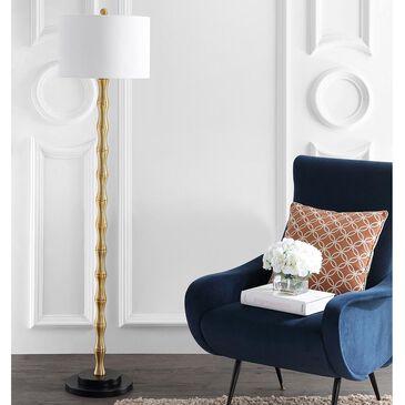 Safavieh Kolten Floor Lamp in Antique Brass, , large