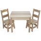 Melissa & Doug Wooden Table and 2 Chairs in Natural, , large