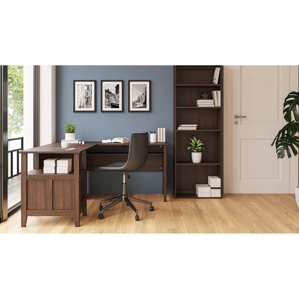 Ashley Camiburg 1-Drawer Desk in Warm Brown, , large