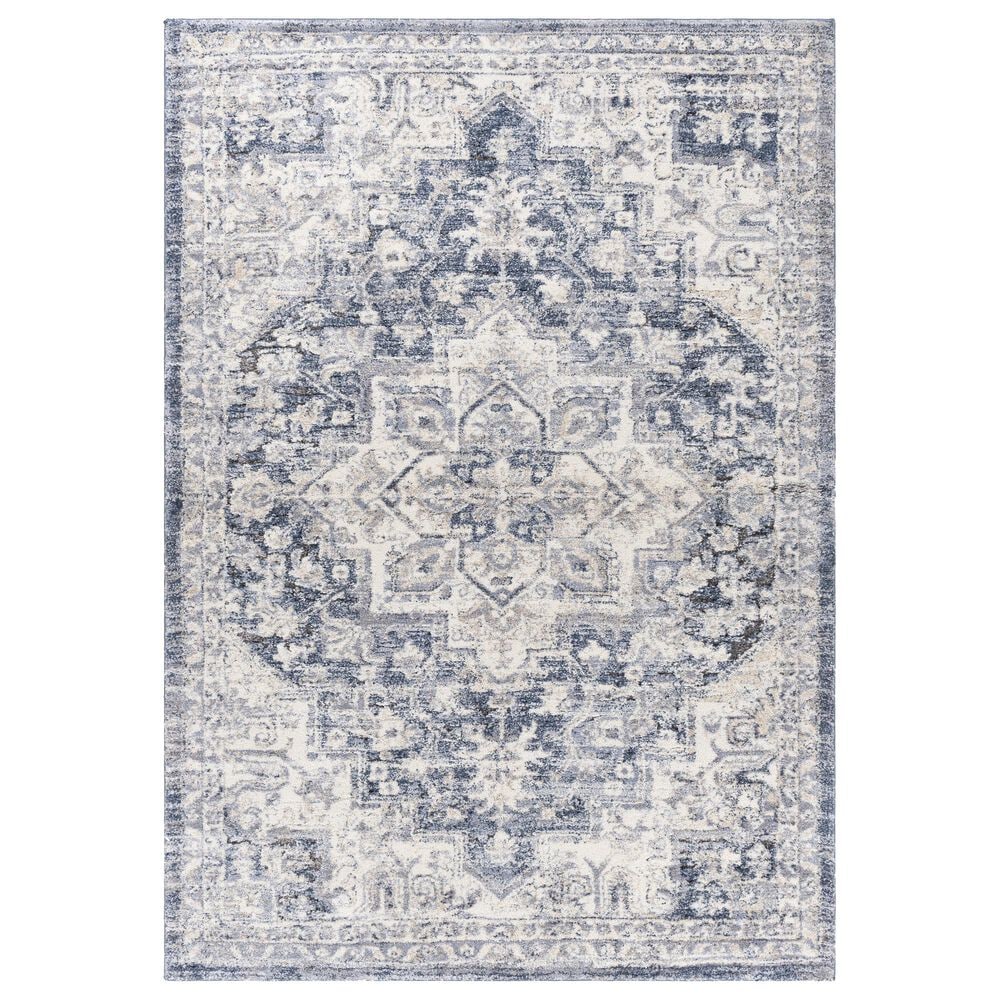 Surya Tuscany Traditional 2" x 3" Blue, Beige and Gray Area Rug, , large