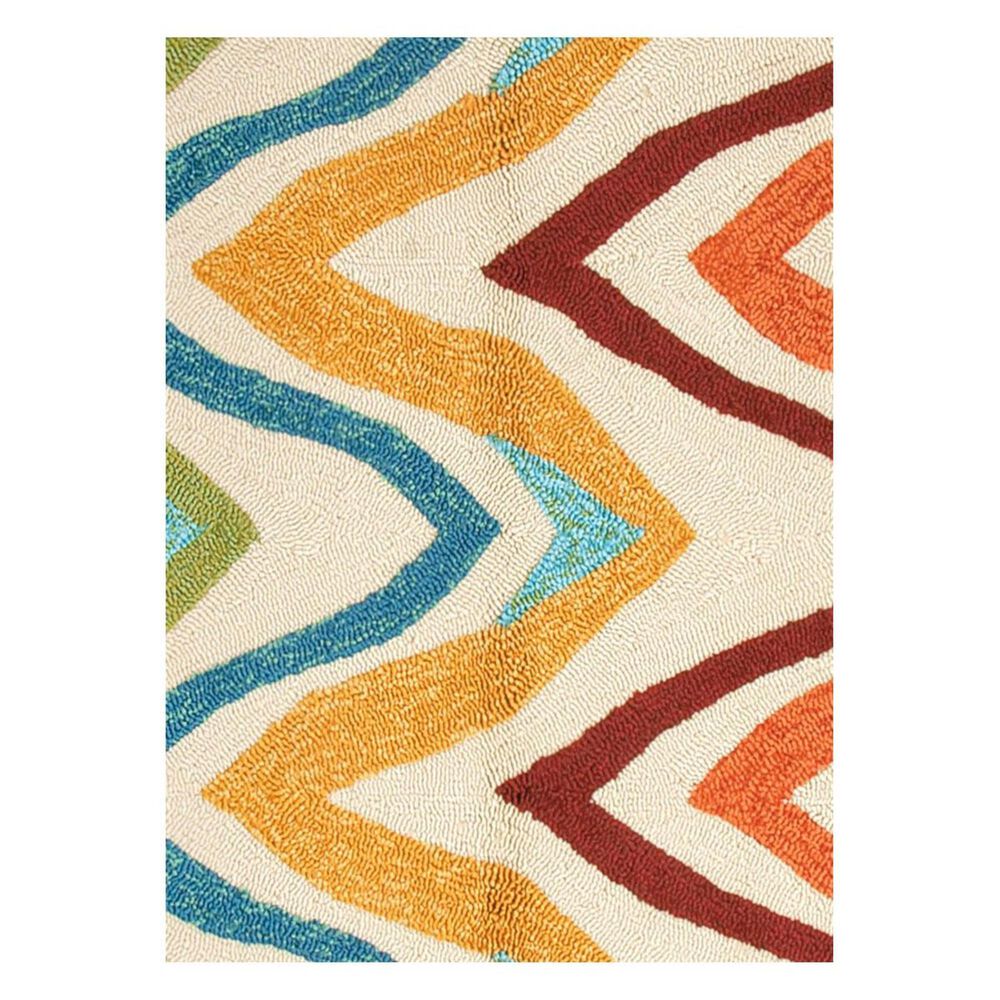 Jaipur Coastal Lagoon COL18 2' x 3' Burnt Orange Scatter Rug, , large