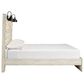 Ashley Cambeck Queen Panel Bed in Whitewash with Lighting, , large