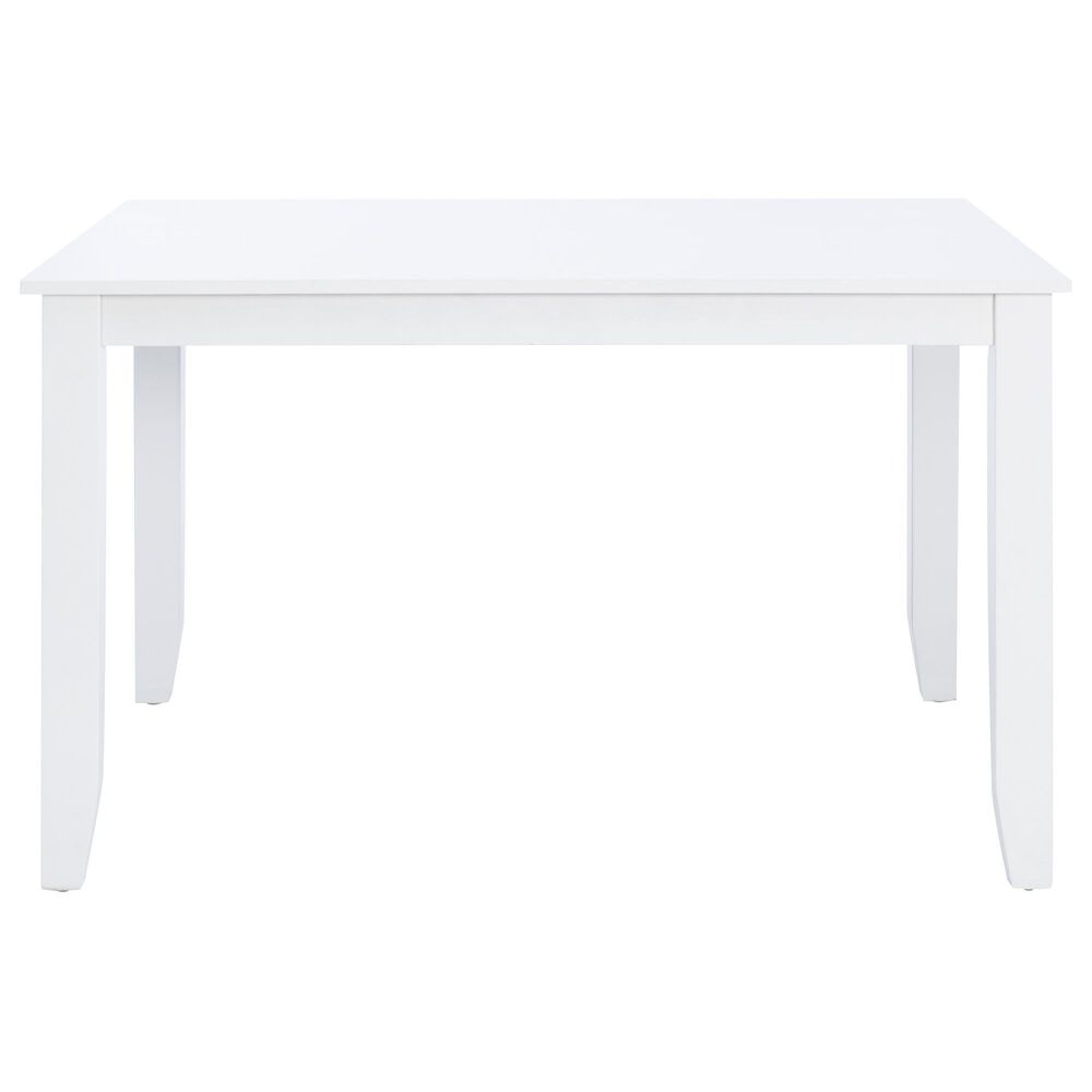 Linon Home Decor Mayfair Rectangular Dining Table in White - Table Only, , large