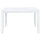 Linon Home Decor Mayfair Rectangular Dining Table in White - Table Only, , large