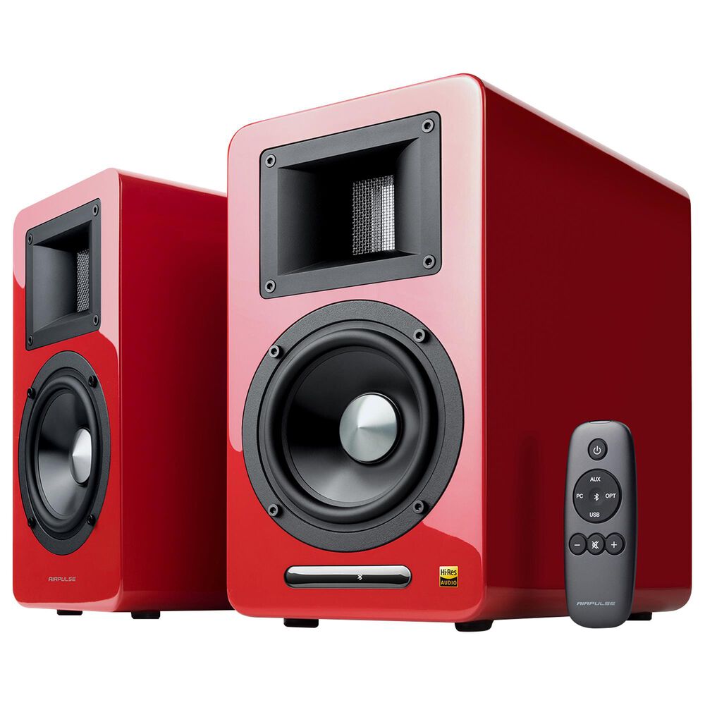 Edifier Airpulse A100 Hi-Res Active Speaker System in Red, , large