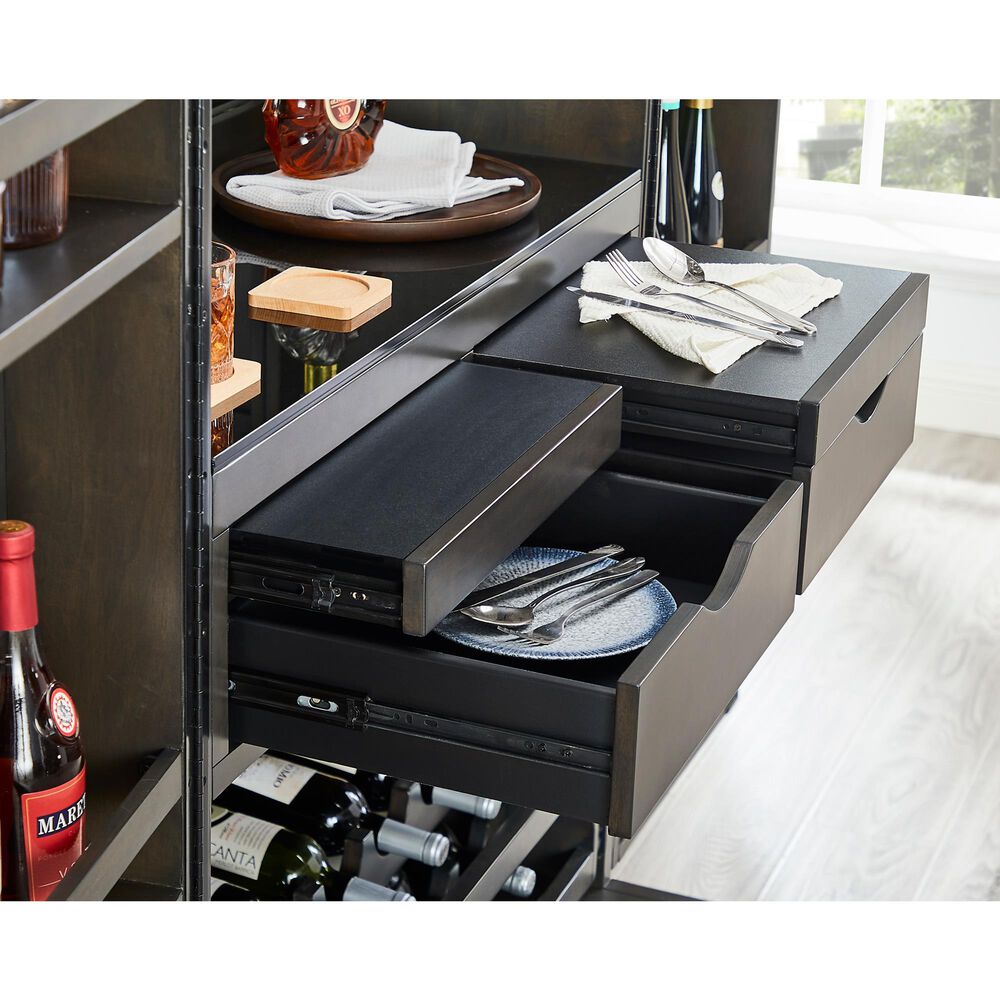 Imperial Sophia Bar Cabinet in Smoke, , large