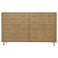 Pacific Landing Arini 4-Piece King Panel Bed Set in Brown, , large