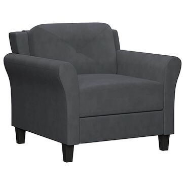 Augustus Lane Stamford Chair in Dark Grey, , large
