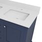 Lexora Home Dukes 48" Double Bathroom Vanity in Navy Blue with 2 cm White Cultured Marble Top and Rectangular Sinks, , large