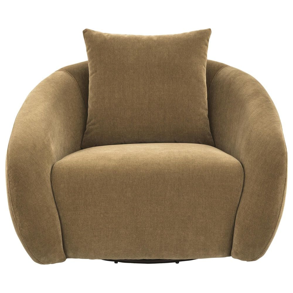 Ashley Yahya Swivel Accent Chair in Camel, , large