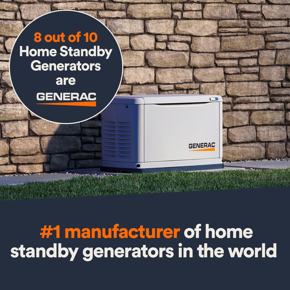 Generac Guardian 22000-Watt Home Backup Generator with 200 Amp Transfer Switch, , large