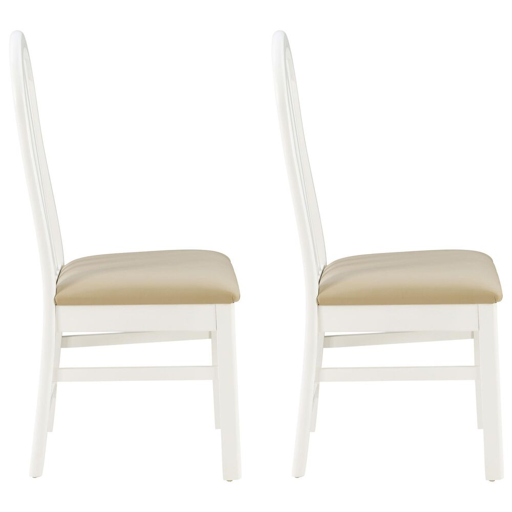 Linon Home Decor Jesper Side Chair in White (Set of 2), , large