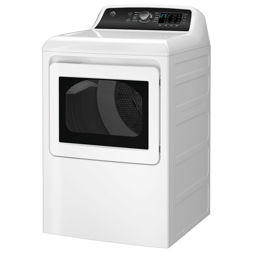 GE Appliances 7.4 Cu. Ft. Top Load Electric Dryer with Sensor Dry in White, , large