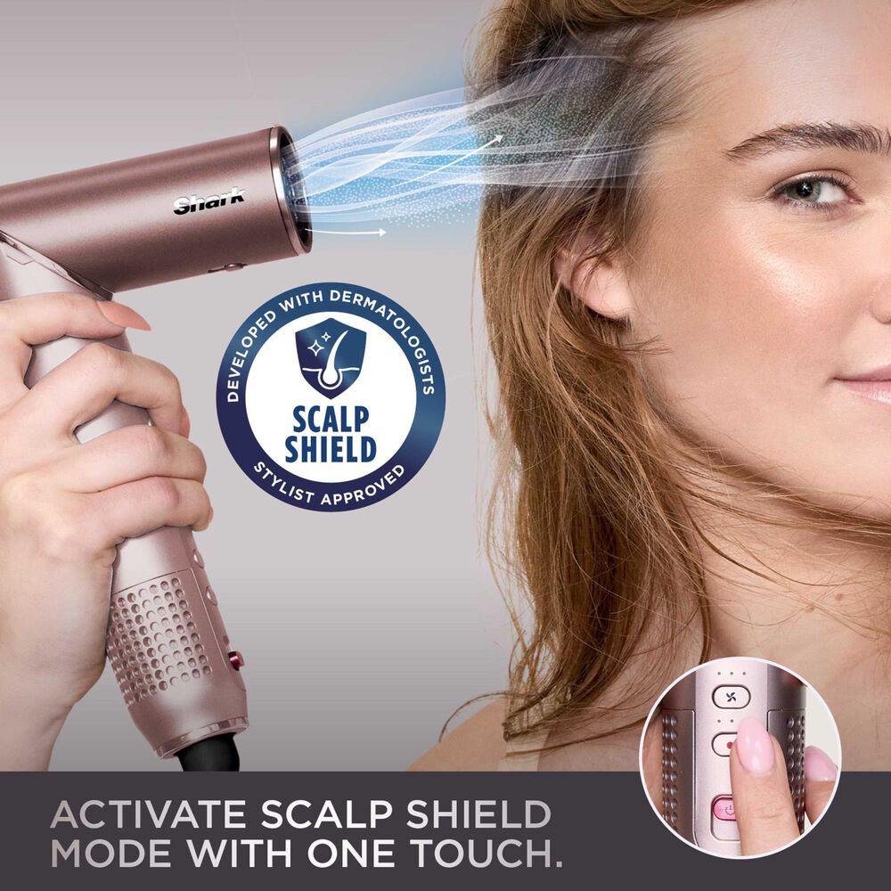 Shark FlexFusion 5 in 1 Air Styler Straightener and Brush Set in Cosmic Blush, , large