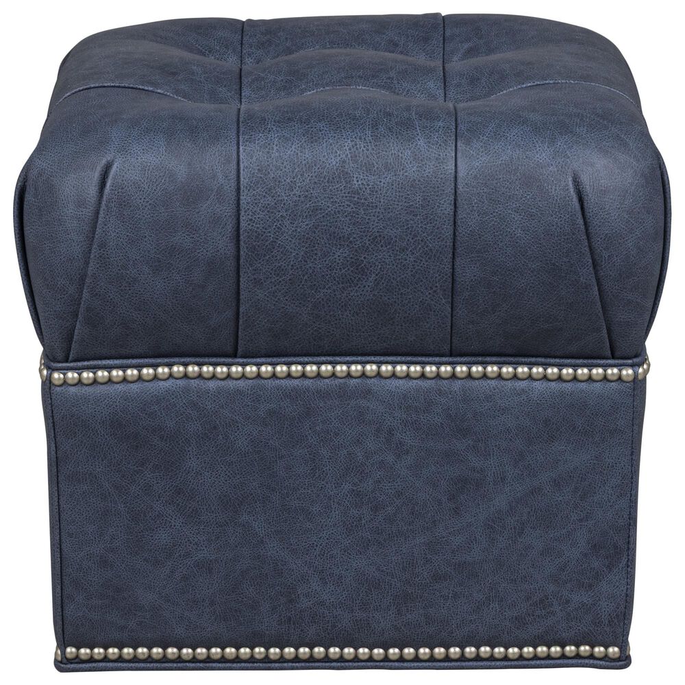 Smith Brothers 2000 Series Small Square Ottoman in Blue, , large