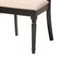 Baxton Studio Lucie Side Chair with Sand Cushion in Espresso Brown (Set of 4), , large