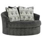 Ashley Biddeford Swivel Accent Chair in Shadow, , large