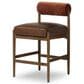 Four Hands Jazelle Counter Stool with Altair Sienna Upholstery in Tan Oak, , large