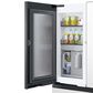 Samsung Bespoke 29 Cu. Ft. 4-Door French Door Refrigerator with Beverage Center in White Glass Panels, , large