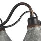Golden Lighting Jasper 6-Light Chandelier in Antique Black and Weathered Gold, , large